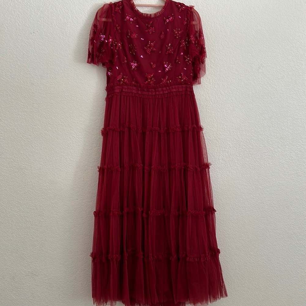 Ivy City Co Anastasia Dress in Red